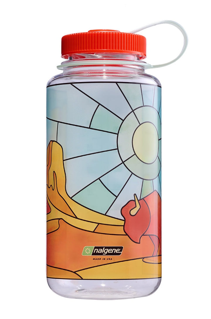 32oz Wide Mouth Stained Glass Print Bottles C4