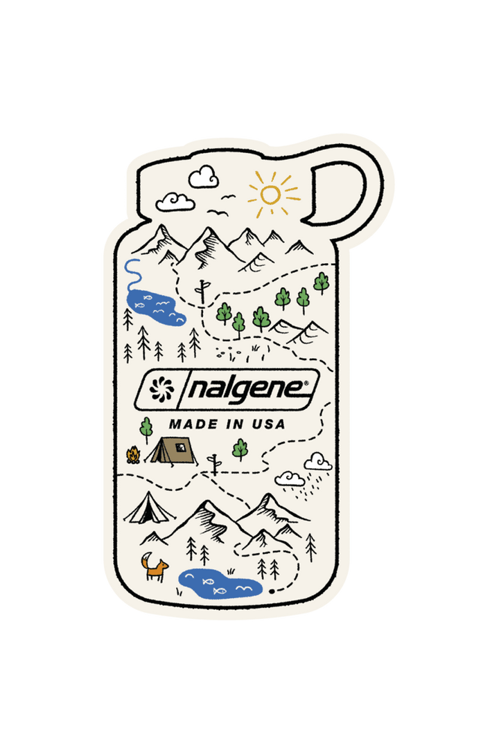 Nalgene Bottle Map Sticker B8
