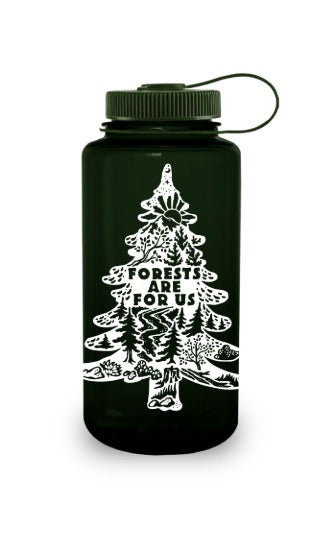 32oz Wide Mouth “Public Lands: Forests Are for Us” Bottle A1